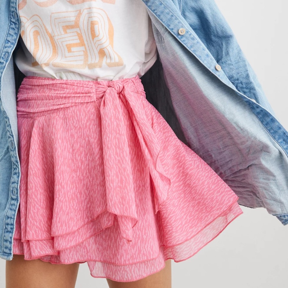 Aerie Chiffon Wrap Skirt - Picture 6 of 6